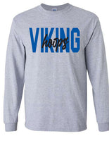 Viking Hoops Words Only-Gray Garments